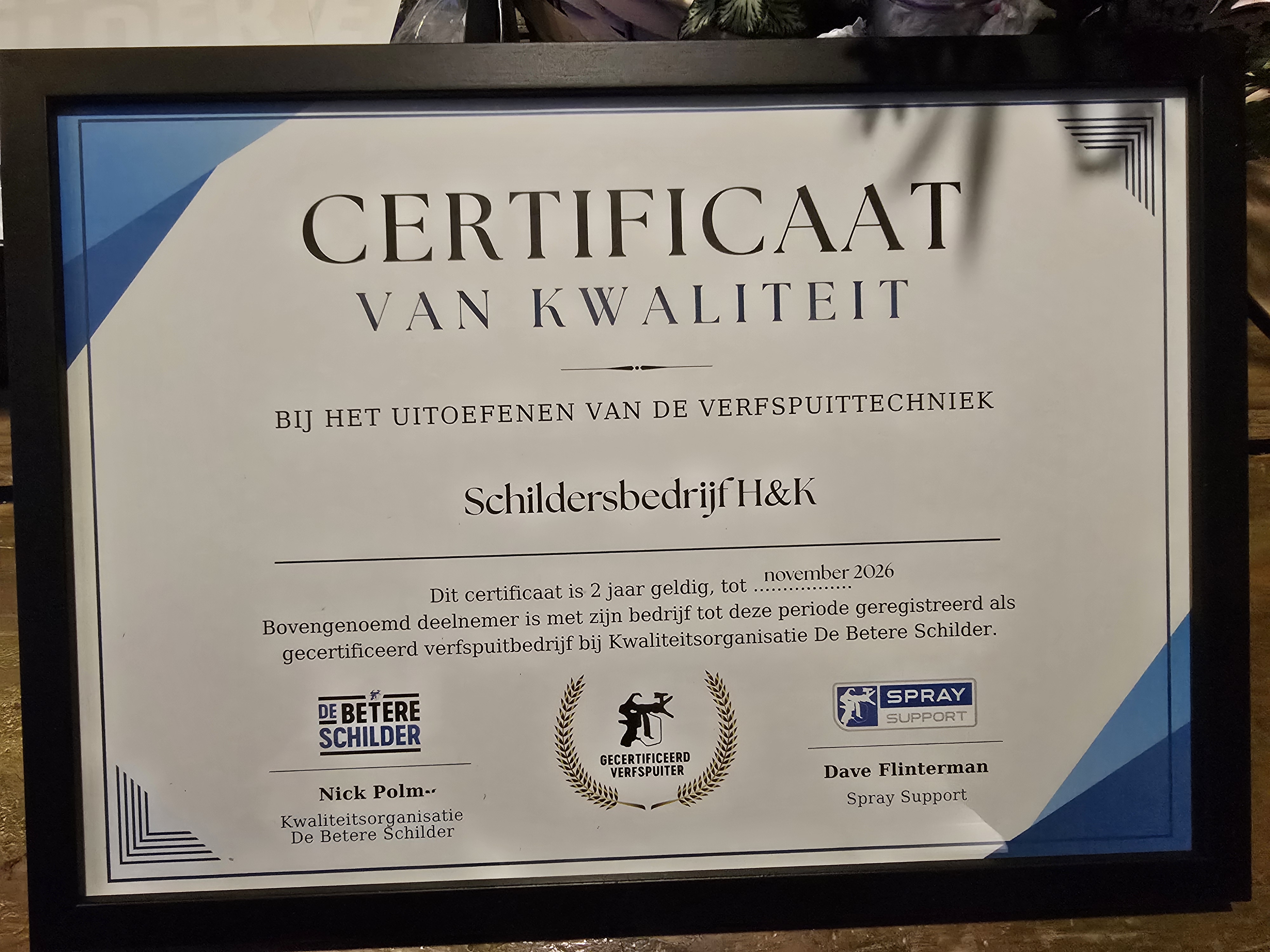 Gecertificeerd Verfspuitbedrijf